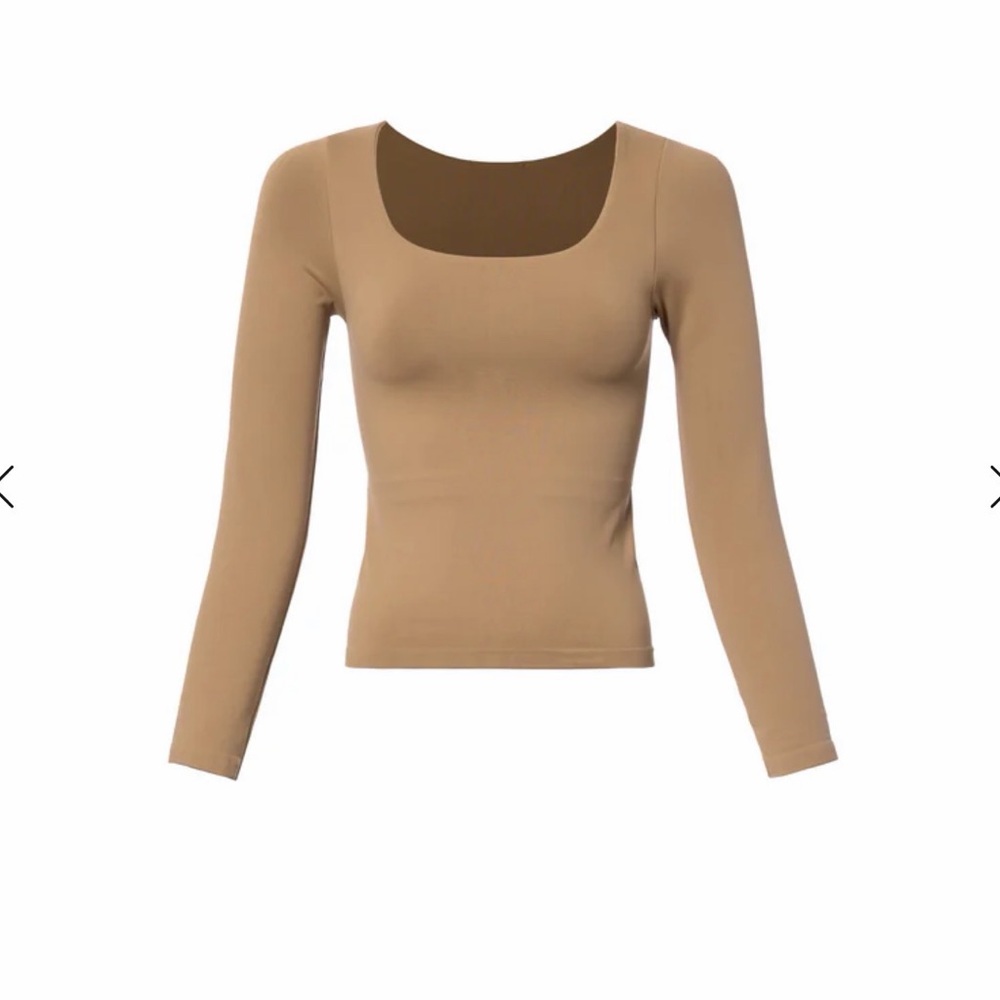 Women's Tan Long Sleeve Top